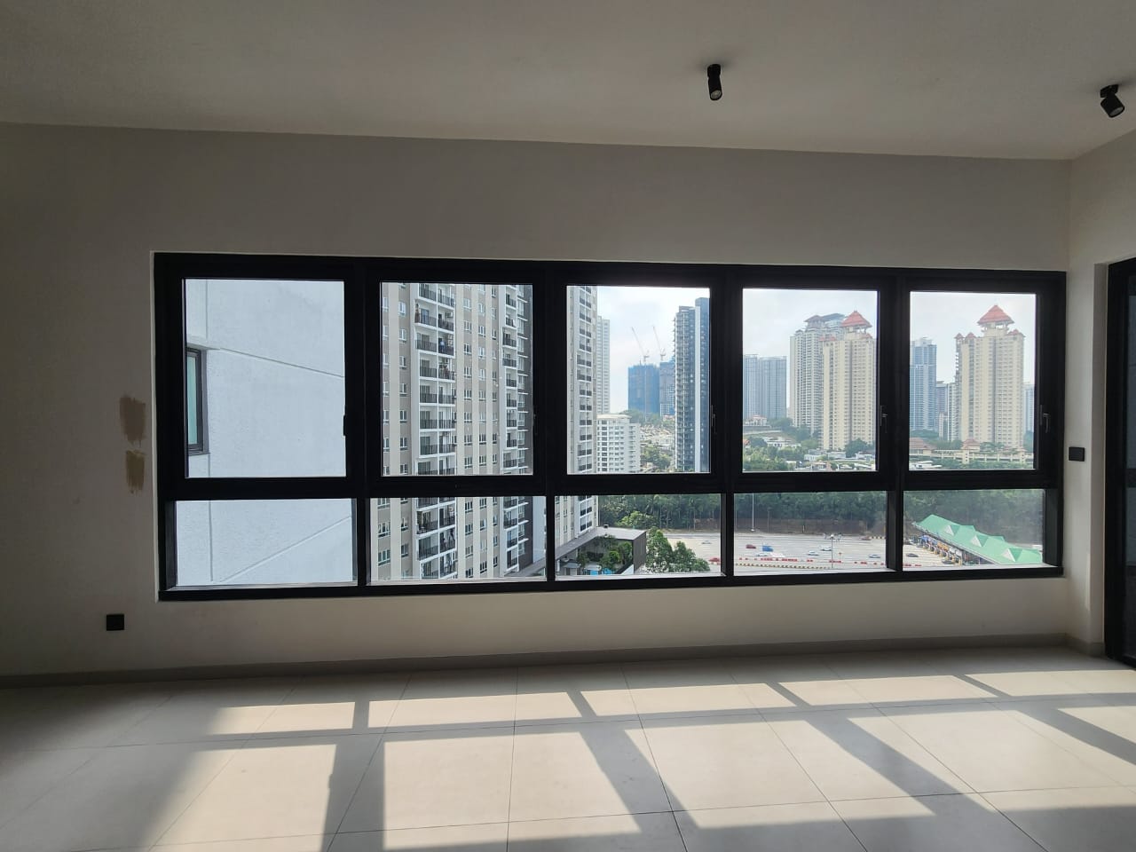 Before — Timber venetian blinds hall transformation Malaysia